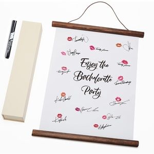 Party Decoration Guest Book Alternative Blank Magnetic Poster Hanger Frame 14×20